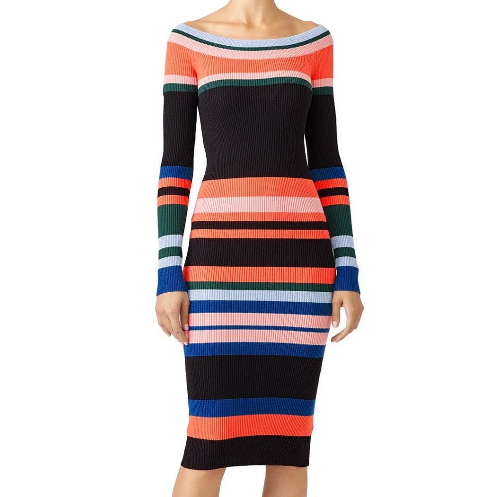 StyleKeepers Rays Of Stripes Dress Medium
